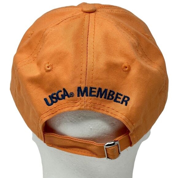 2015 US Open Chambers Bay Golf Course Dad Hat Cap Ball Marker USGA Member Orange - Picture 3 of 12